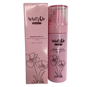 Whats Up Beauty Rosehippity Setting & Refreshing Spray 80ml 2.7oz Vegan Pink Box